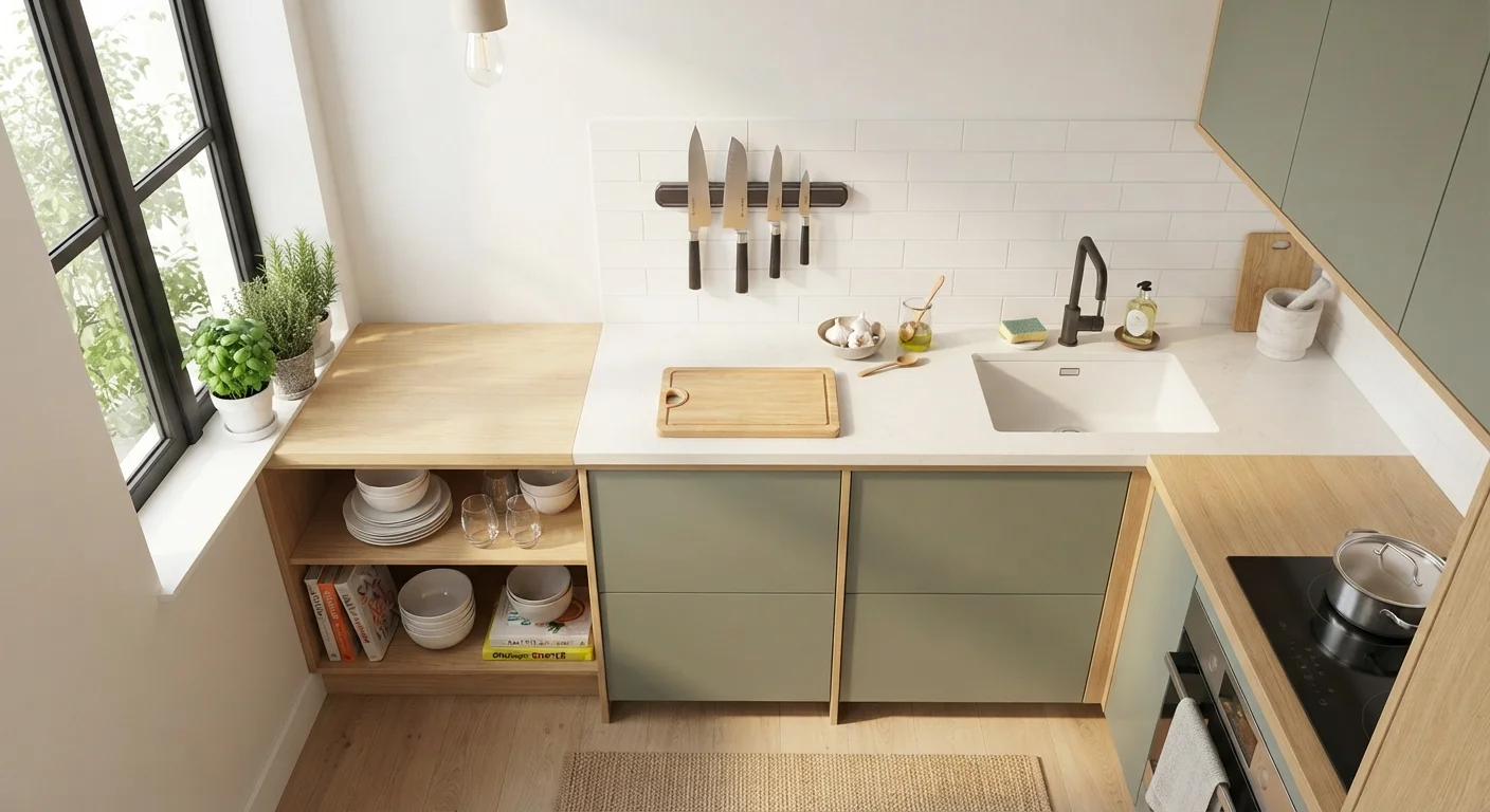 Organizing a Small Kitchen Without Losing Counter Space