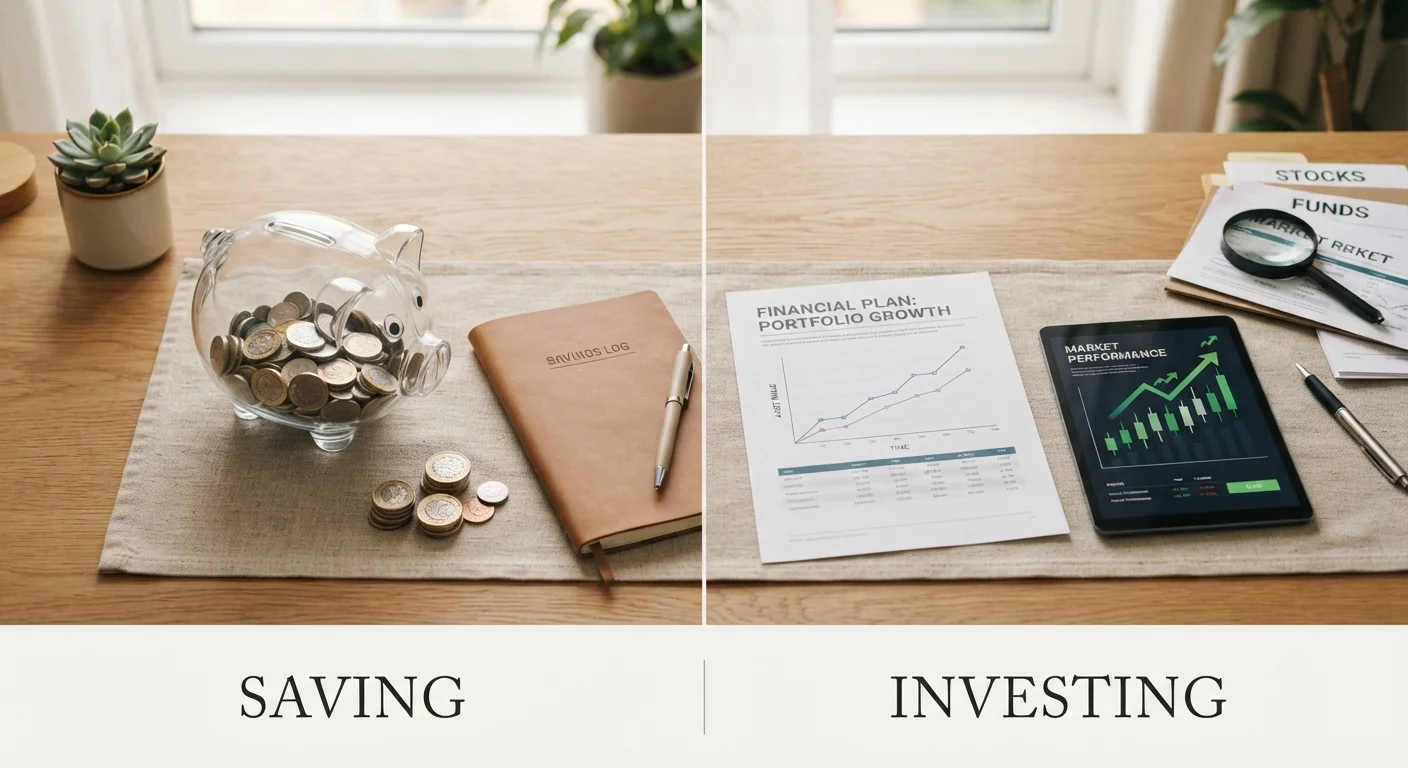 The Difference Between Saving and Investing — and Why Both Matter